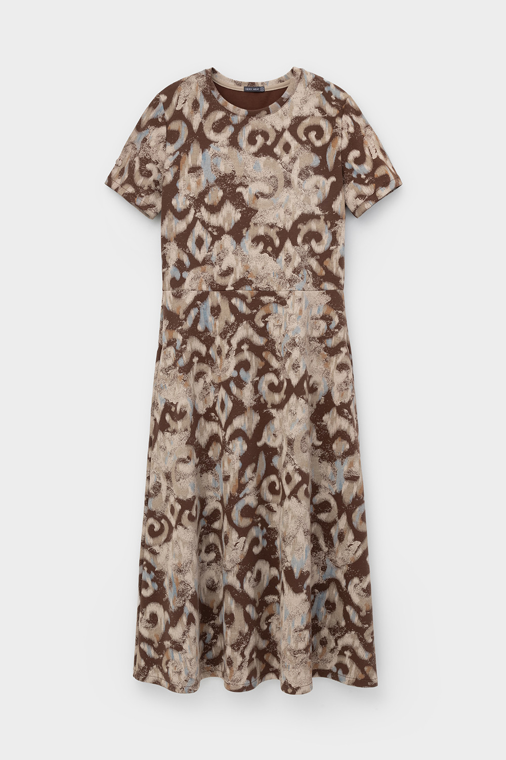 Платья женские для мам, артикул: ЕВТ 5051, цвет: кофейный, фото 2