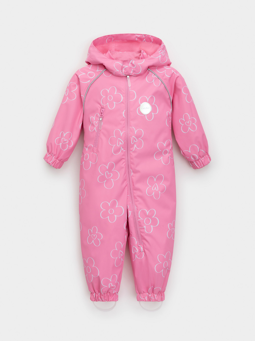 Комбинезоны утепленные для девочки, артикул: ВК 60088/н/20 Ал, цвет: розовый, фото 2