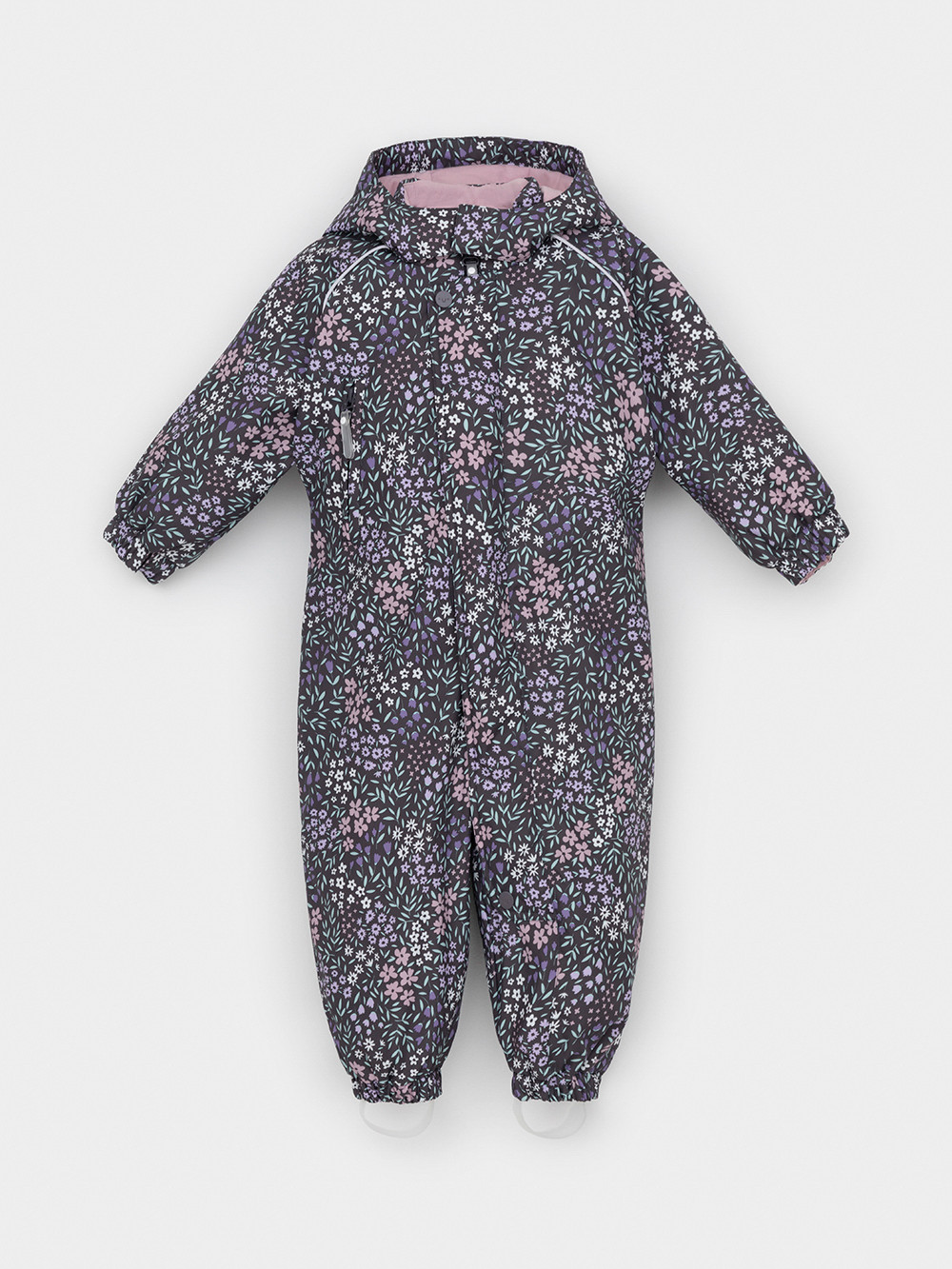 Комбинезоны утепленные для девочки, артикул: ВК 60085/н/50 Ал, цвет: коричневый, фото 2