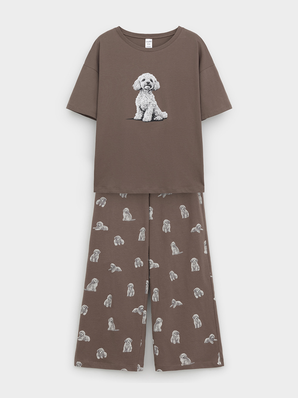 Пижама для девочки, артикул: МП 1657-1, цвет: коричневый, фото 2