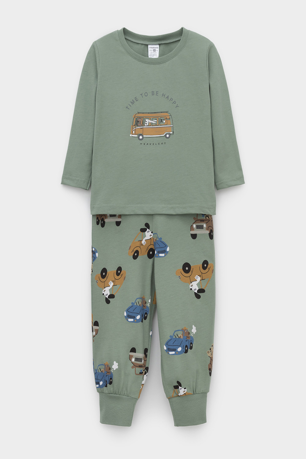 Пижама для мальчика, артикул: К 1606, цвет: зеленый, фото 2