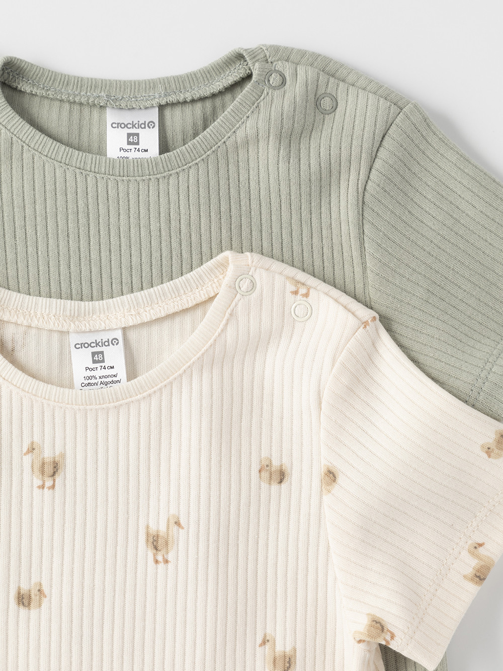 Футболка для новорожденных, артикул: К 302521-2уп, цвет: зеленый, фото 2