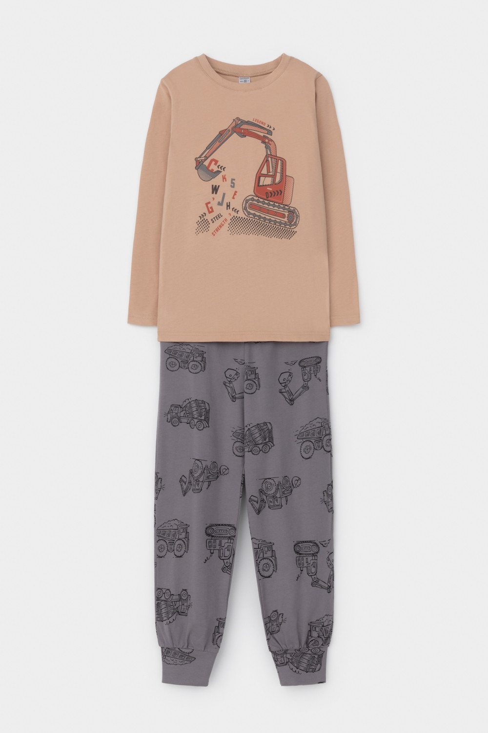 Пижама для мальчика, артикул: К 1606, цвет: бежевый, фото 2