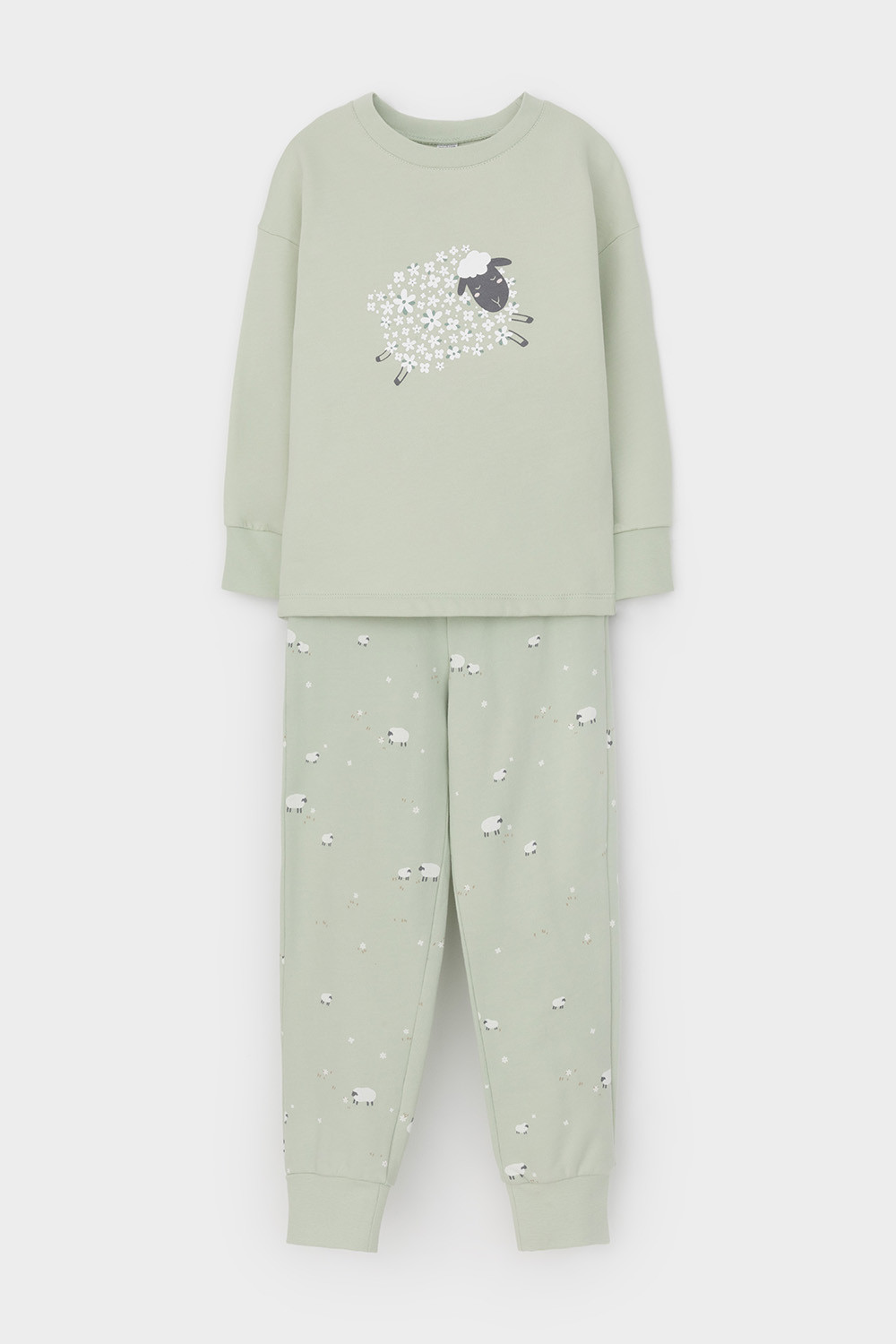 Пижама для девочки, артикул: К 1567, цвет: голубой, фото 2