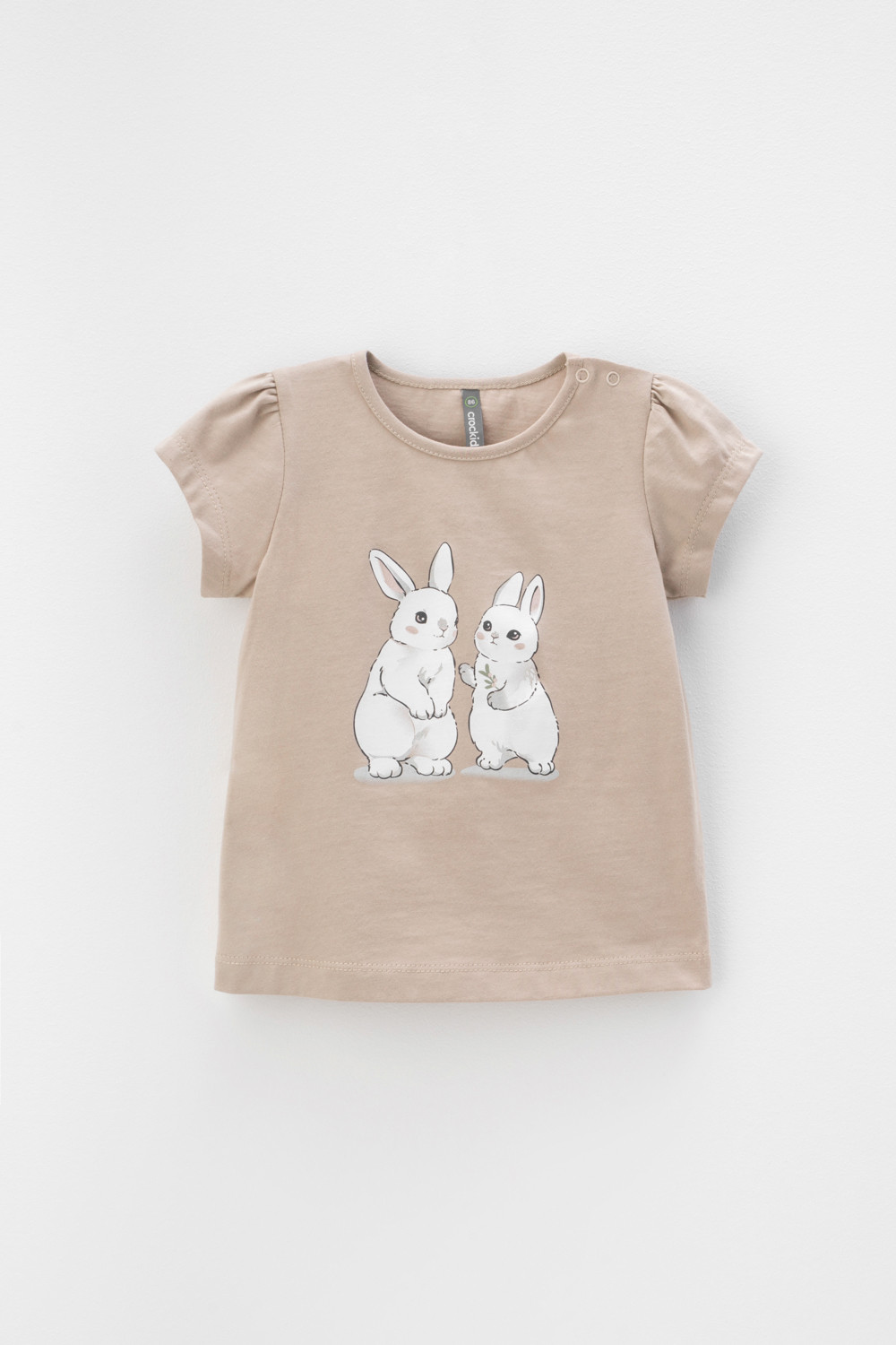 Футболка для девочки, артикул: КР 302260, цвет: бежевый, фото 2