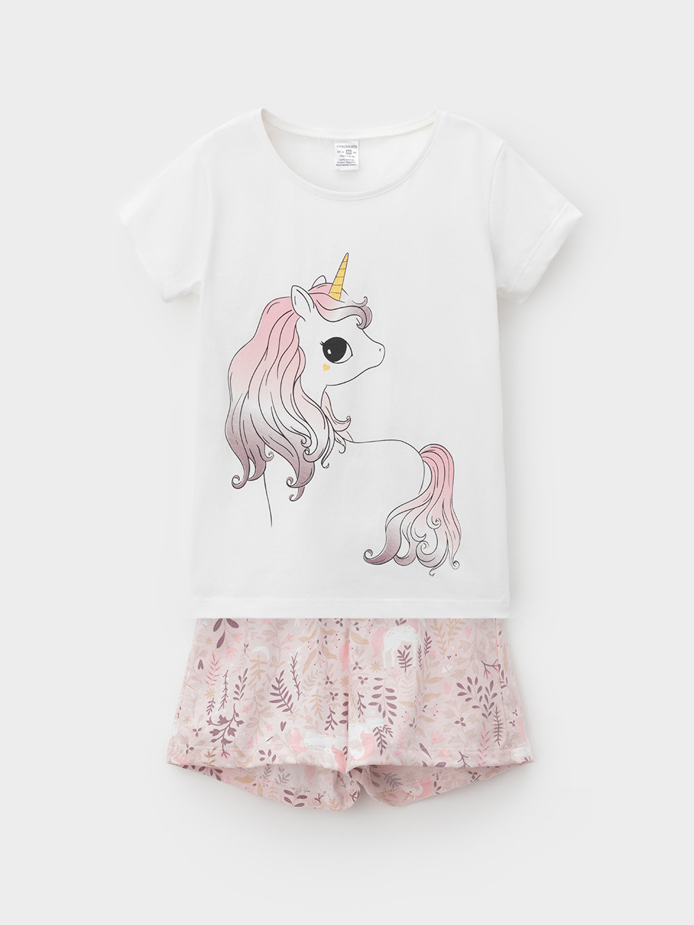 Пижама для девочки, артикул: К 1648, цвет: розовый, фото 2