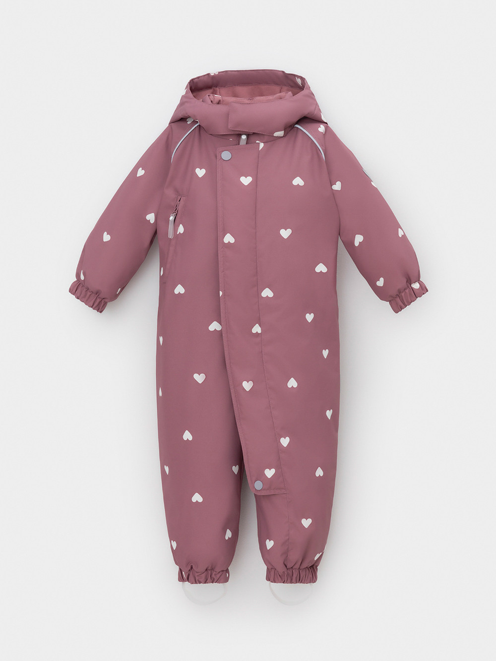 Комбинезоны утепленные для девочки, артикул: ВК 60085/н/46 Ал, цвет: розовый, фото 2