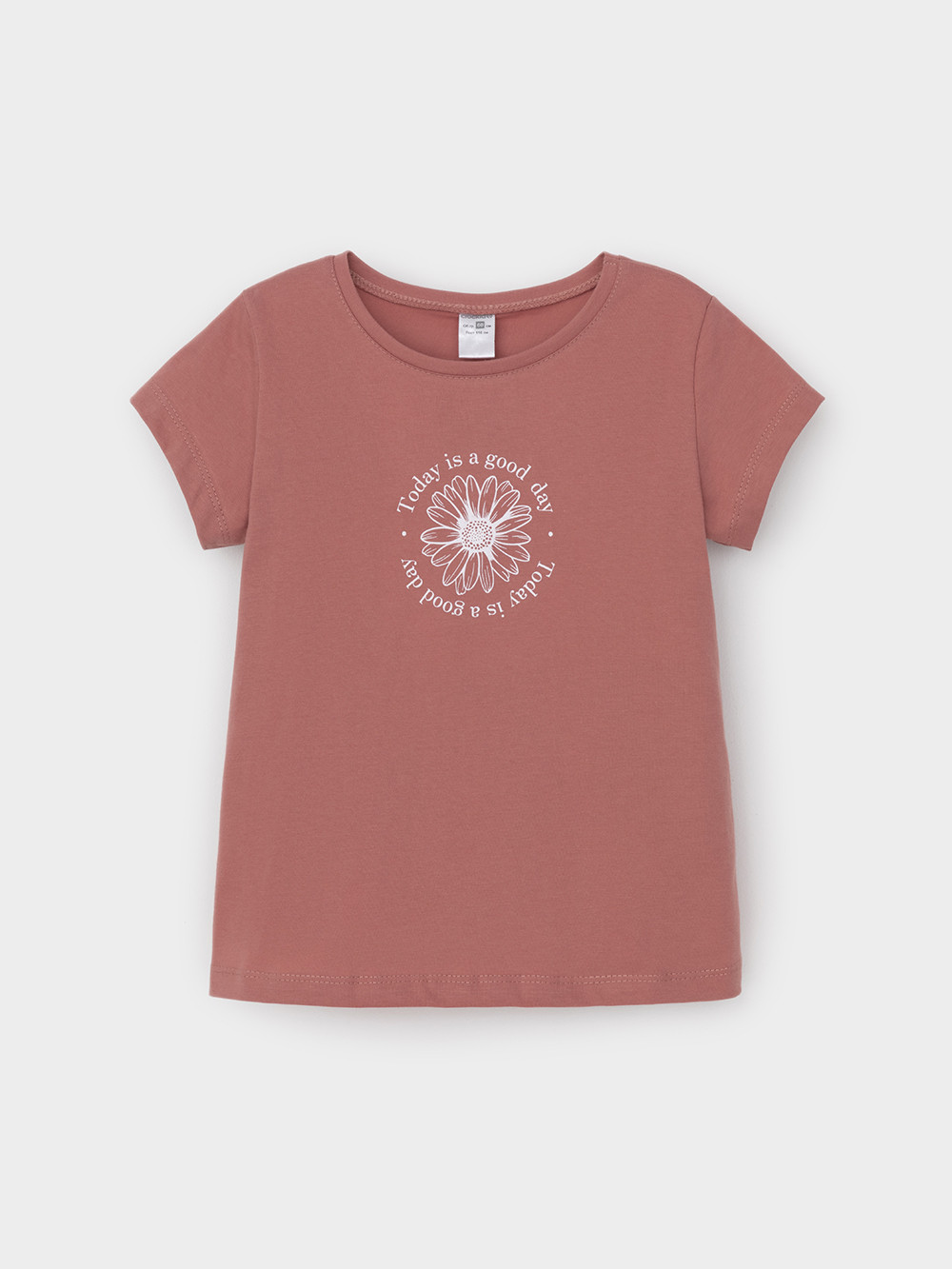 Футболка для девочки, артикул: КП 302763, цвет: коричневый, фото 2