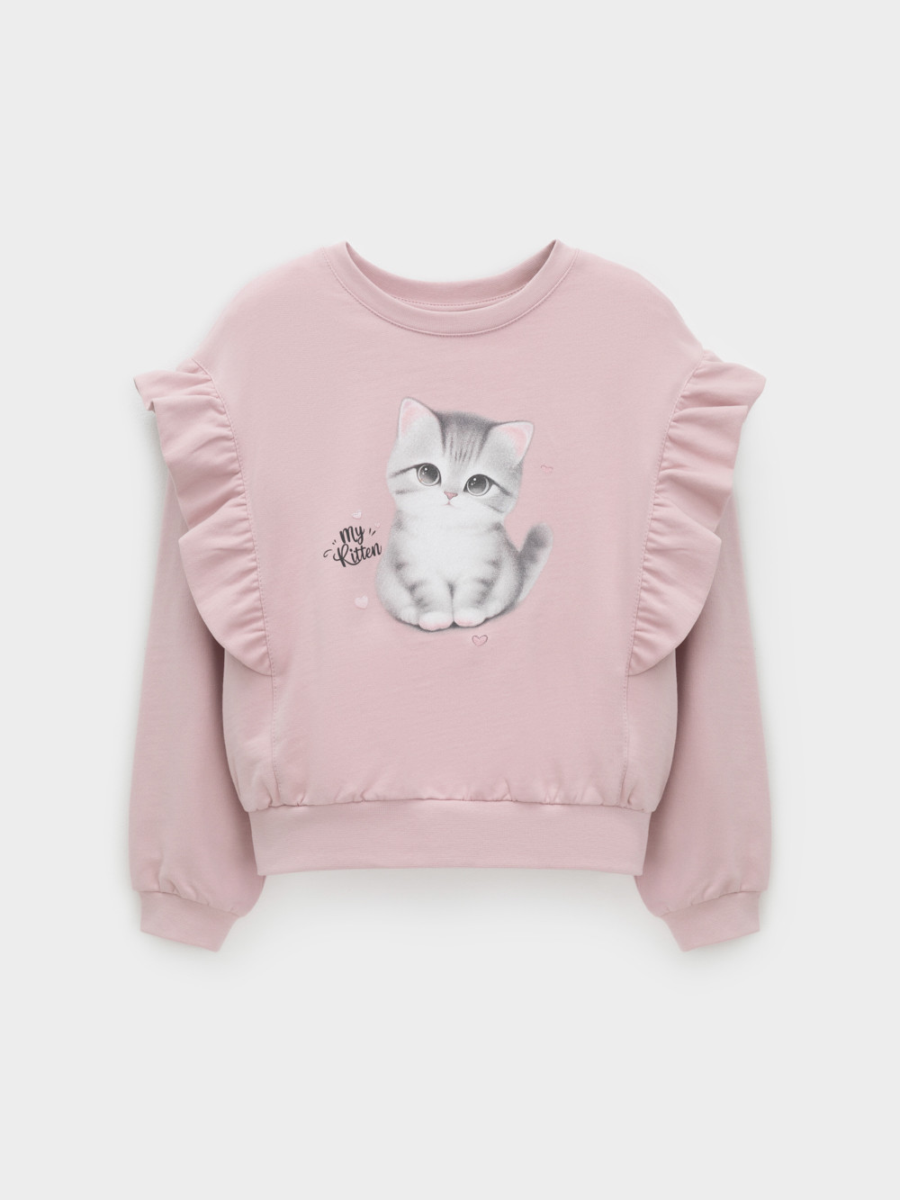 Свитшоты для девочки, артикул: КР 302830, цвет: розовый, фото 2