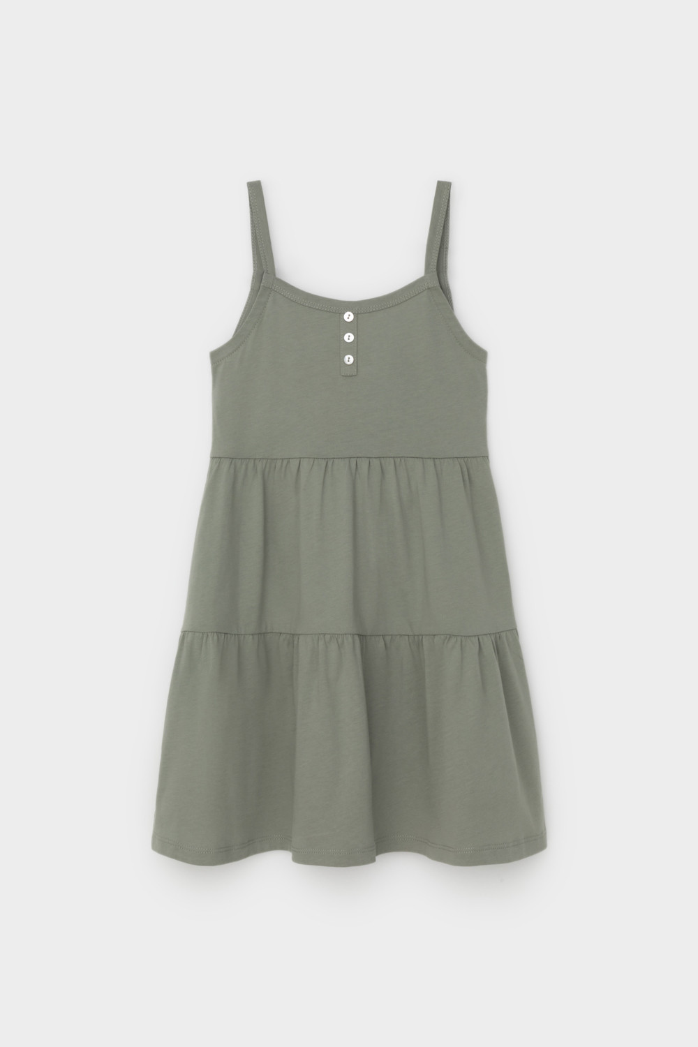 Сарафан для девочки, артикул: КР 5799, цвет: зеленый, фото 2
