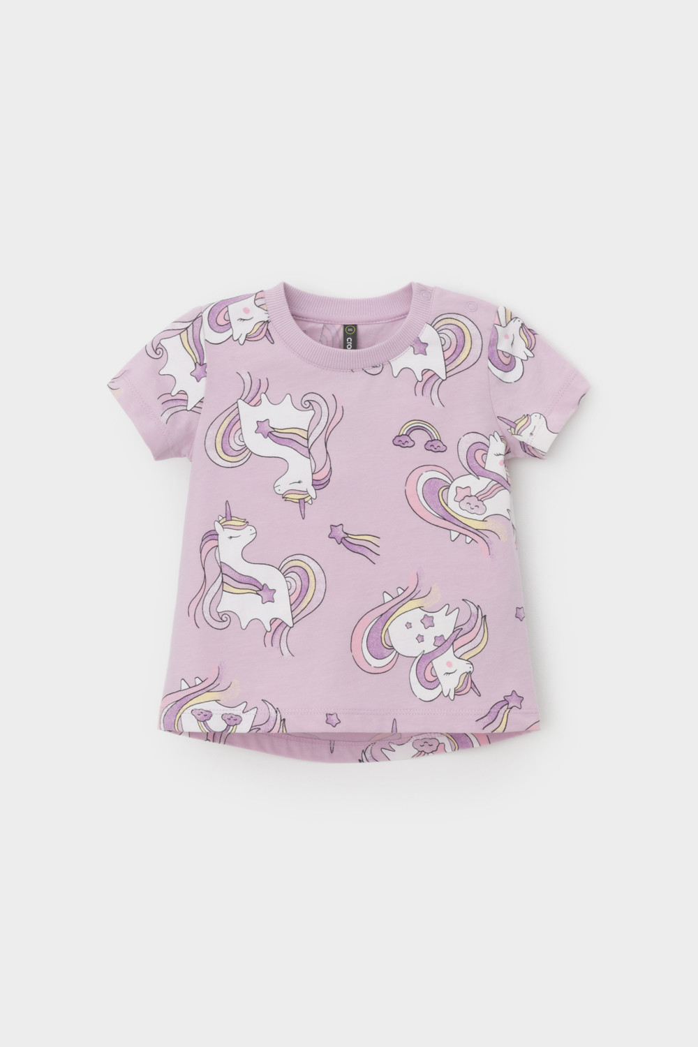 Футболка для девочки, артикул: КР 302686, цвет: фиолетовый, фото 2