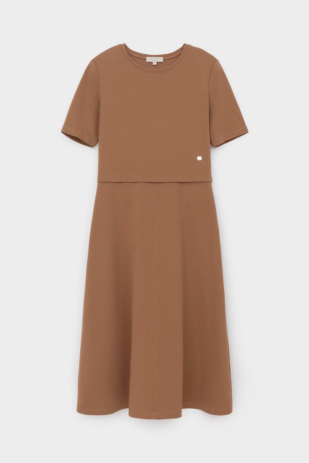 Платья женские для мам, артикул: ЕВТ 5058, цвет: коричневый, фото 2