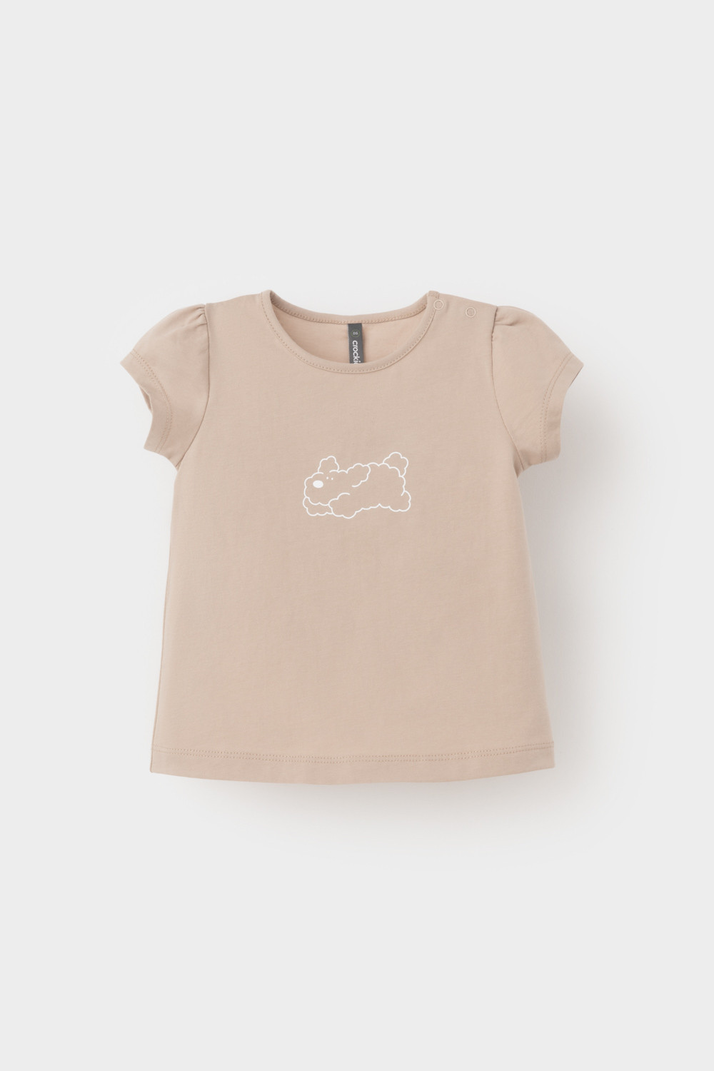 Футболка для девочки, артикул: КР 302548, цвет: бежевый, фото 2