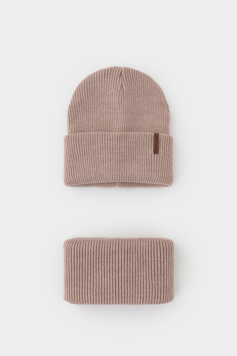 Комплекты вязаные, артикул: КВ 22016/ш, цвет: бежевый, фото 2