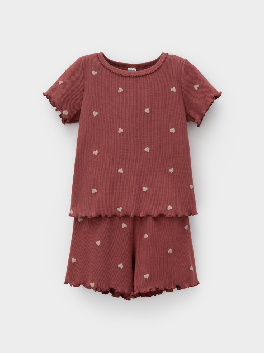 Пижама для девочки, артикул: МП 1660, цвет: коричневый, фото 2