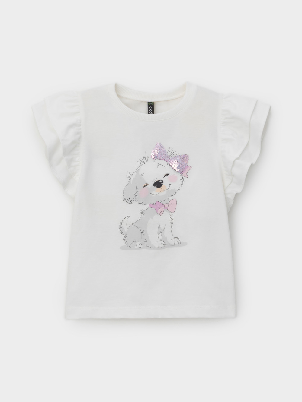 Футболка для девочки, артикул: КР 302708, цвет: сахар, фото 2