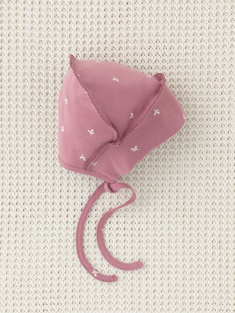 Шапочка ясельная для новорожденных, артикул: К 8176, цвет: розовый, фото 2