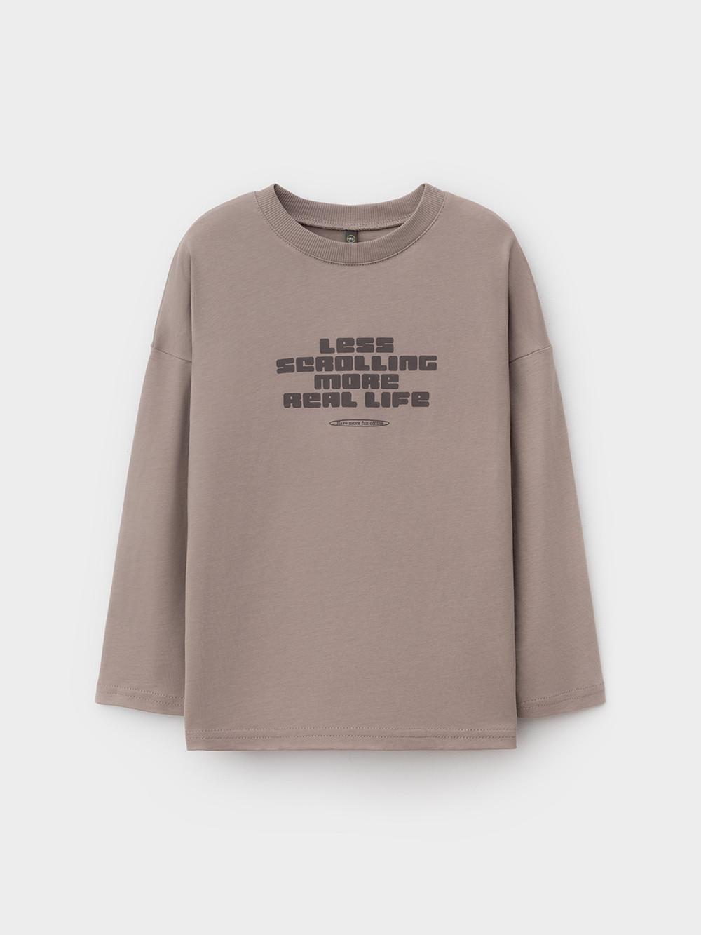 Лонгсливы для мальчика, артикул: МП 302892, цвет: коричневый, фото 2