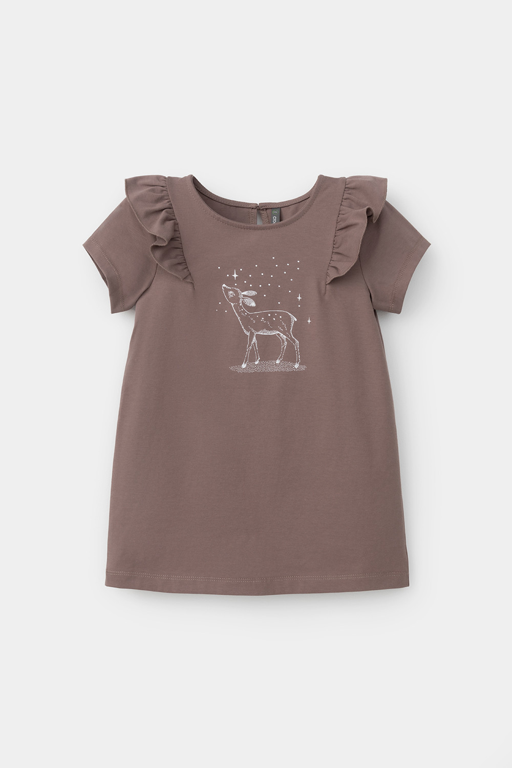 Блузка для девочки, артикул: КР 5904, цвет: коричневый, фото 2