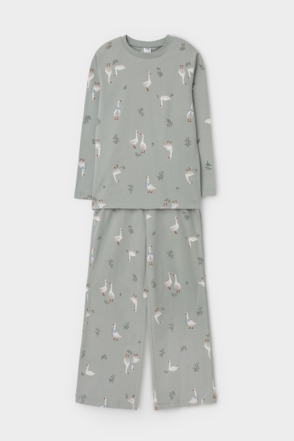 Пижама для девочки, артикул: К 1622, цвет: зеленый, фото 2