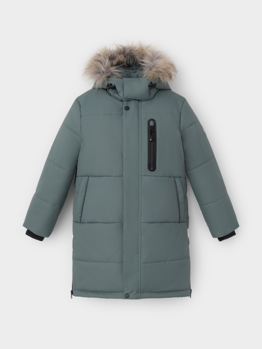 Пальто, плащи для мальчика, артикул: ВК 36110/2 ГР, цвет: зеленый, фото 2