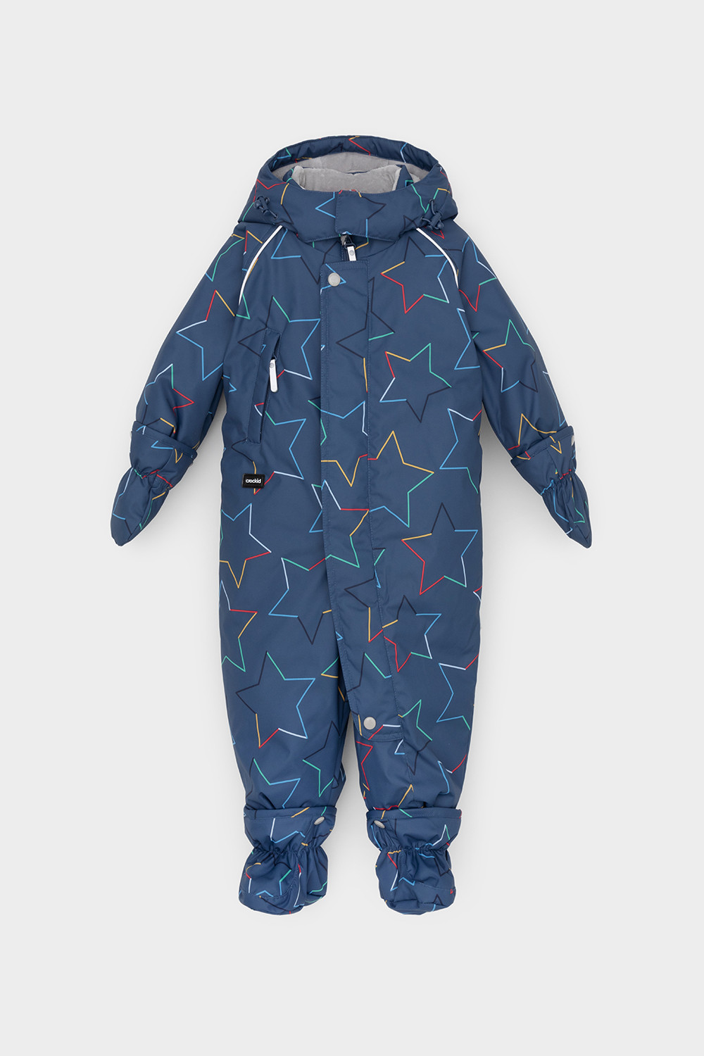 Комбинезоны утепленные для мальчика, артикул: ВК 60113/н/12 УЗГ, цвет: темно-синий, фото 2