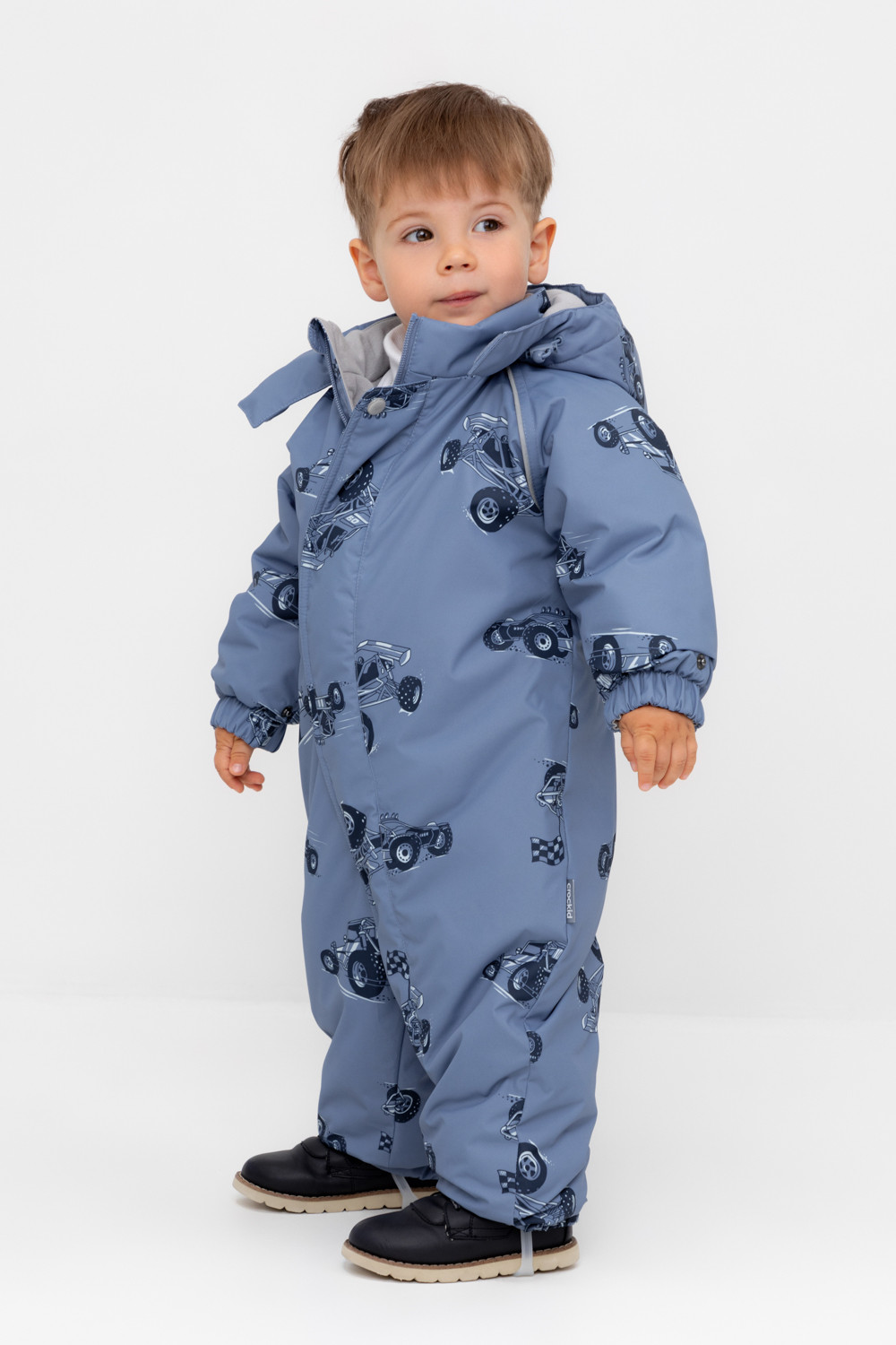 Комбинезоны утепленные для мальчика, артикул: ВК 60032/н/53 Ал, цвет: голубой, фото 2
