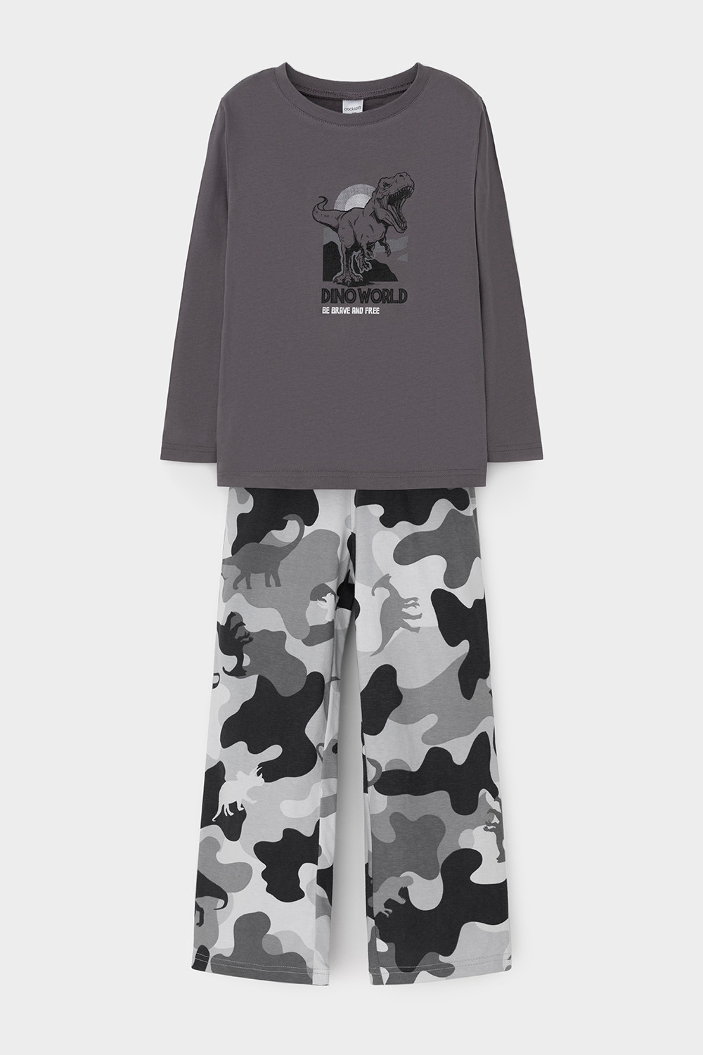 Пижама для мальчика, артикул: К 1600, цвет: темно-серый, фото 2