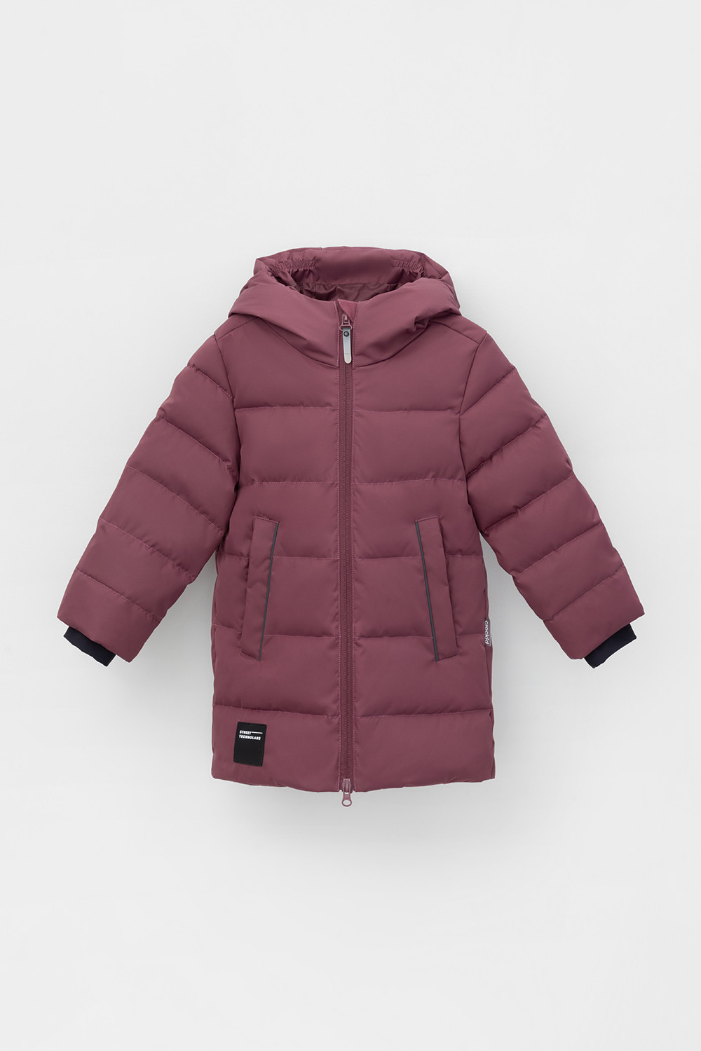 Пальто, плащи для мальчика, артикул: ВК 34070/2 УЗГ (122-158), цвет: бордовый, фото 2