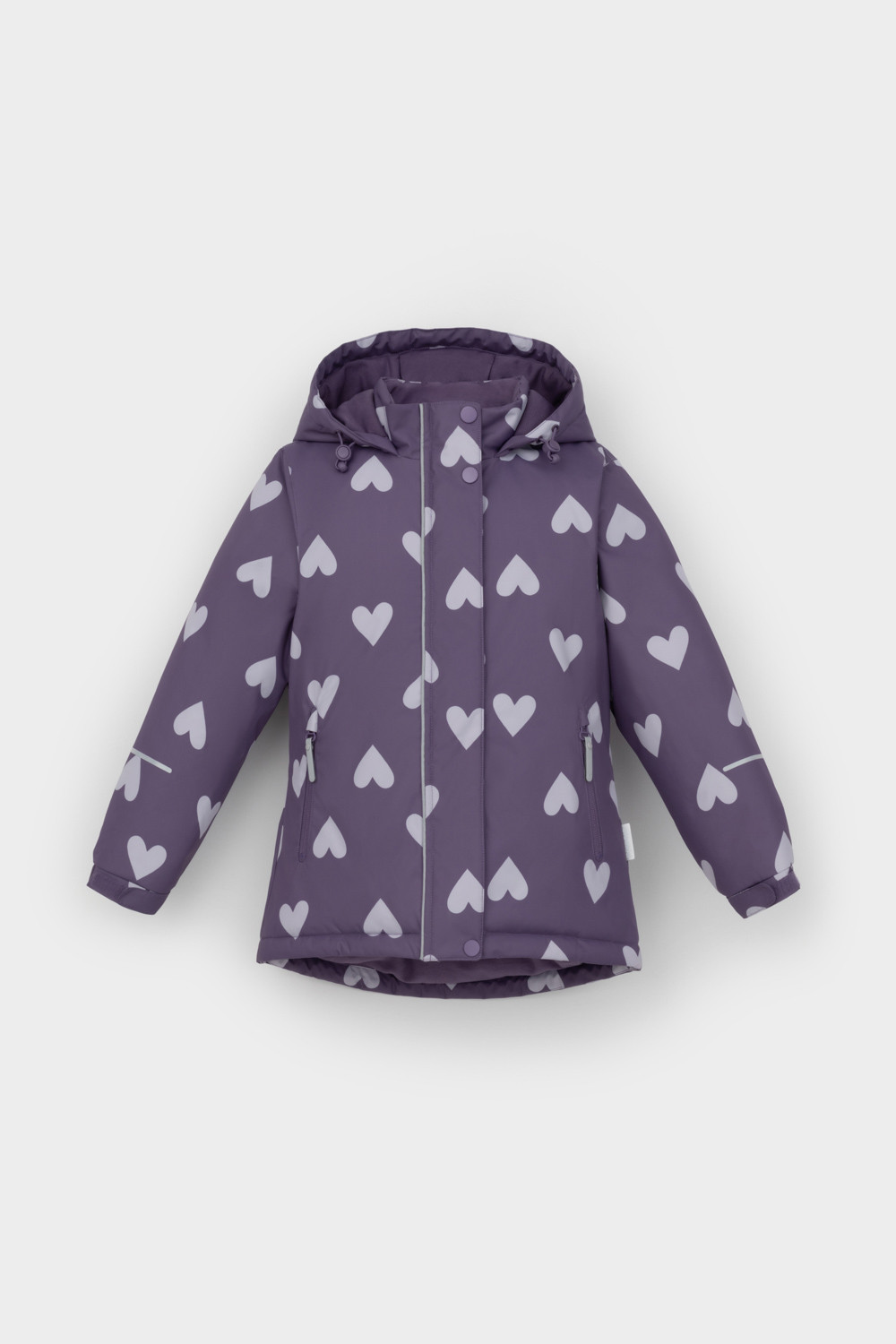 Куртка для девочки, артикул: ВК 38111/н/2 ГР, цвет: фиолетовый, фото 2