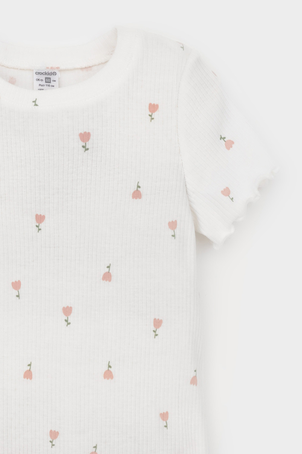 Пижама для девочки, артикул: К 1596-1, цвет: сахар, фото 2