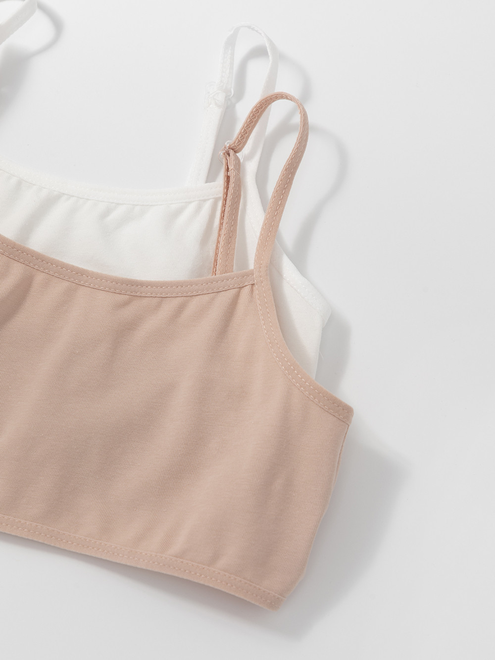 Майки для девочки, артикул: К 1197-2уп, цвет: бежевый, фото 2