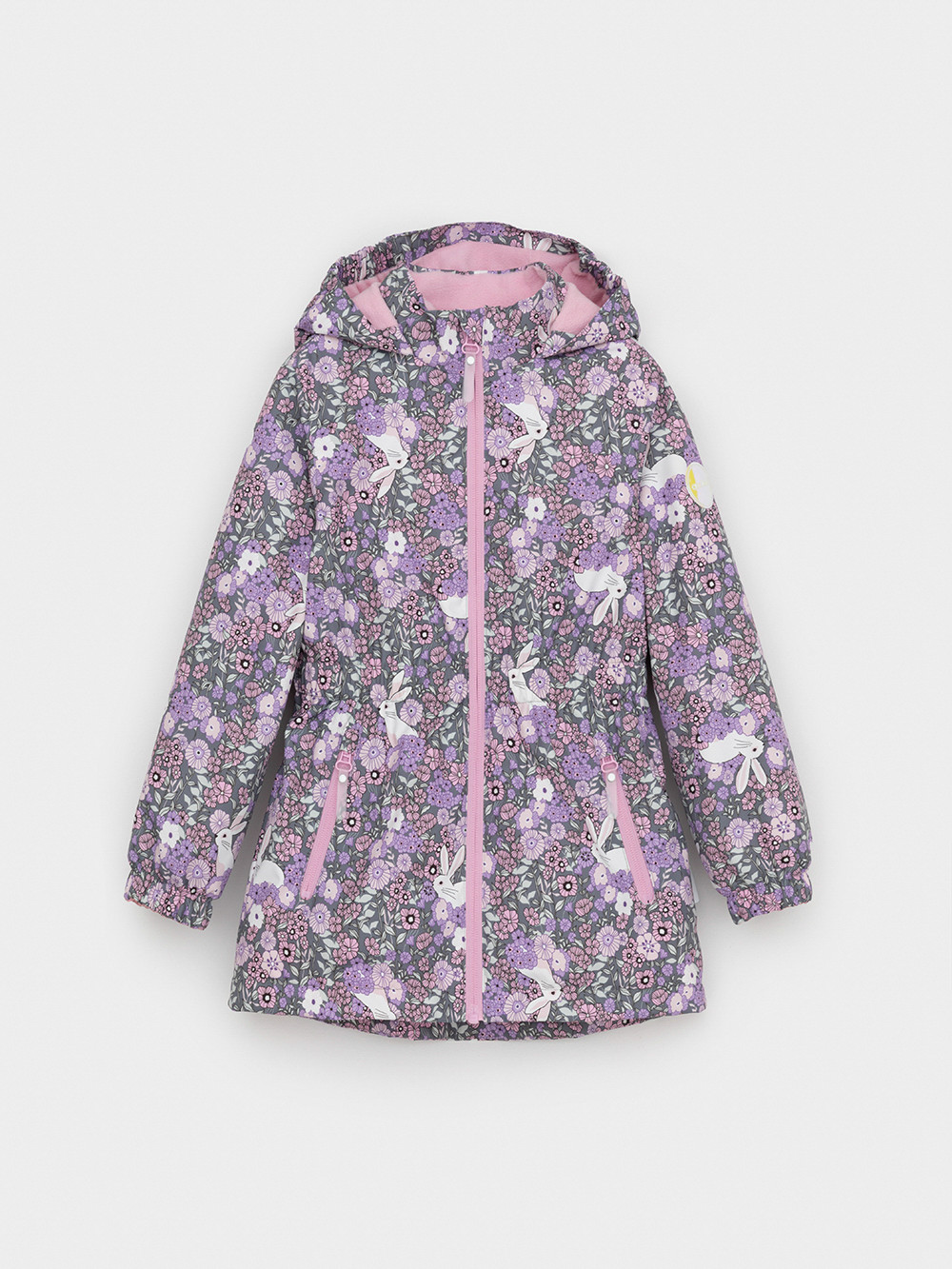 Куртка для девочки, артикул: ВК 32118/н/3 УЗГ, цвет: фиолетовый, фото 2