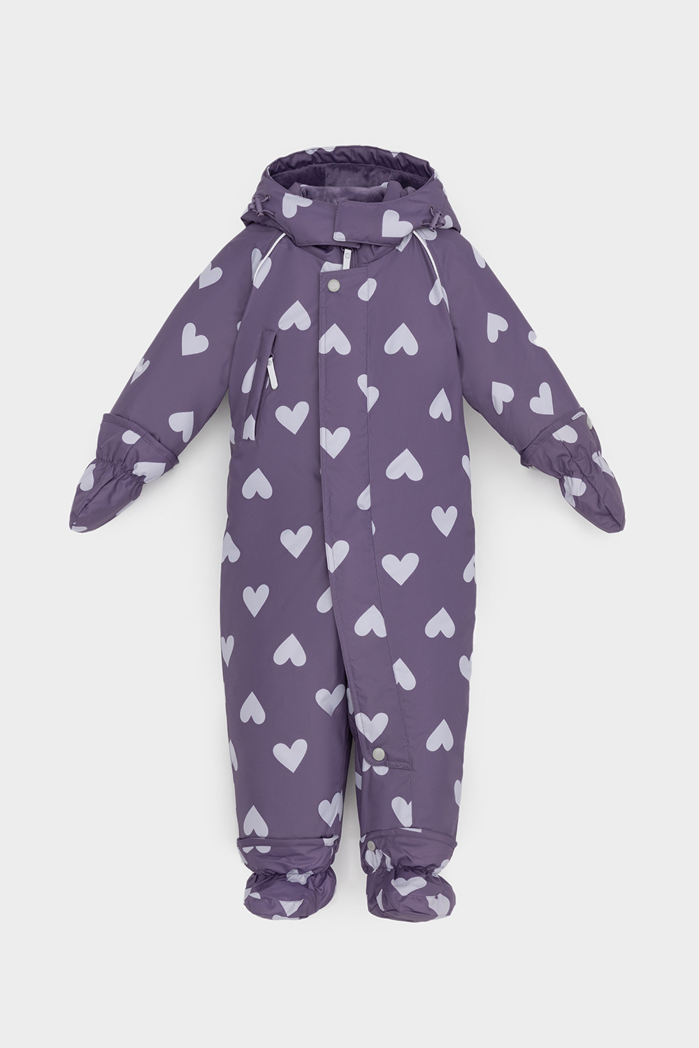 Комбинезоны утепленные для девочки, артикул: ВК 60113/н/3 УЗГ, цвет: фиолетовый, фото 2