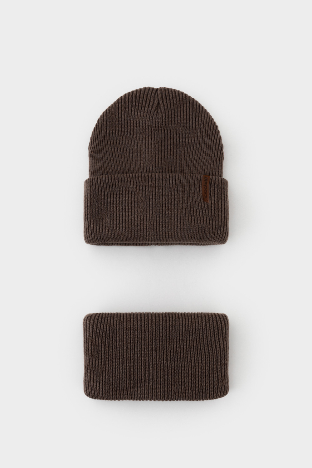 Комплекты вязаные, артикул: КВ 22016/ш, цвет: коричневый, фото 2