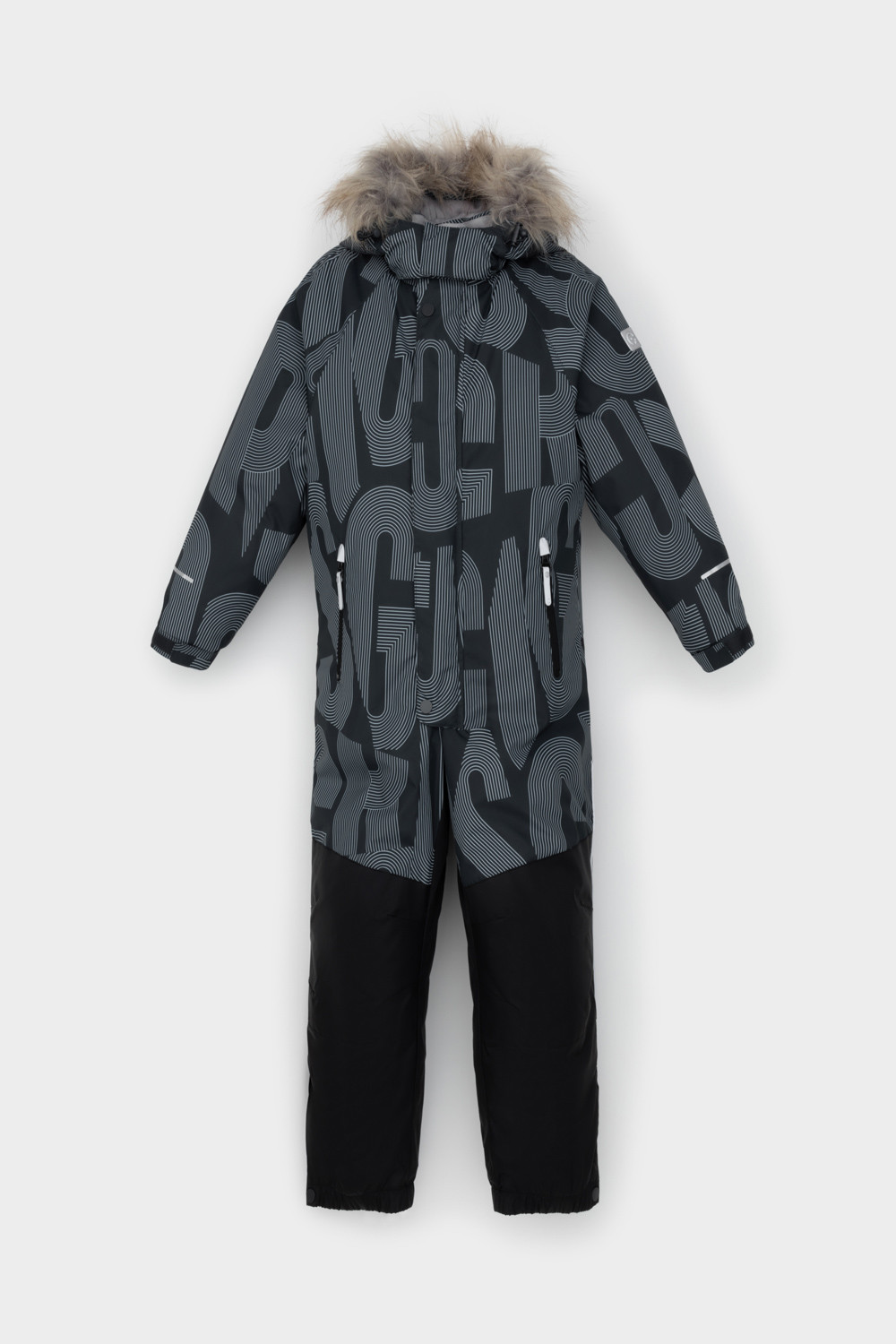 Комбинезоны утепленные для мальчика, артикул: ВК 60120/н/8 ГР, цвет: черный3, фото 2