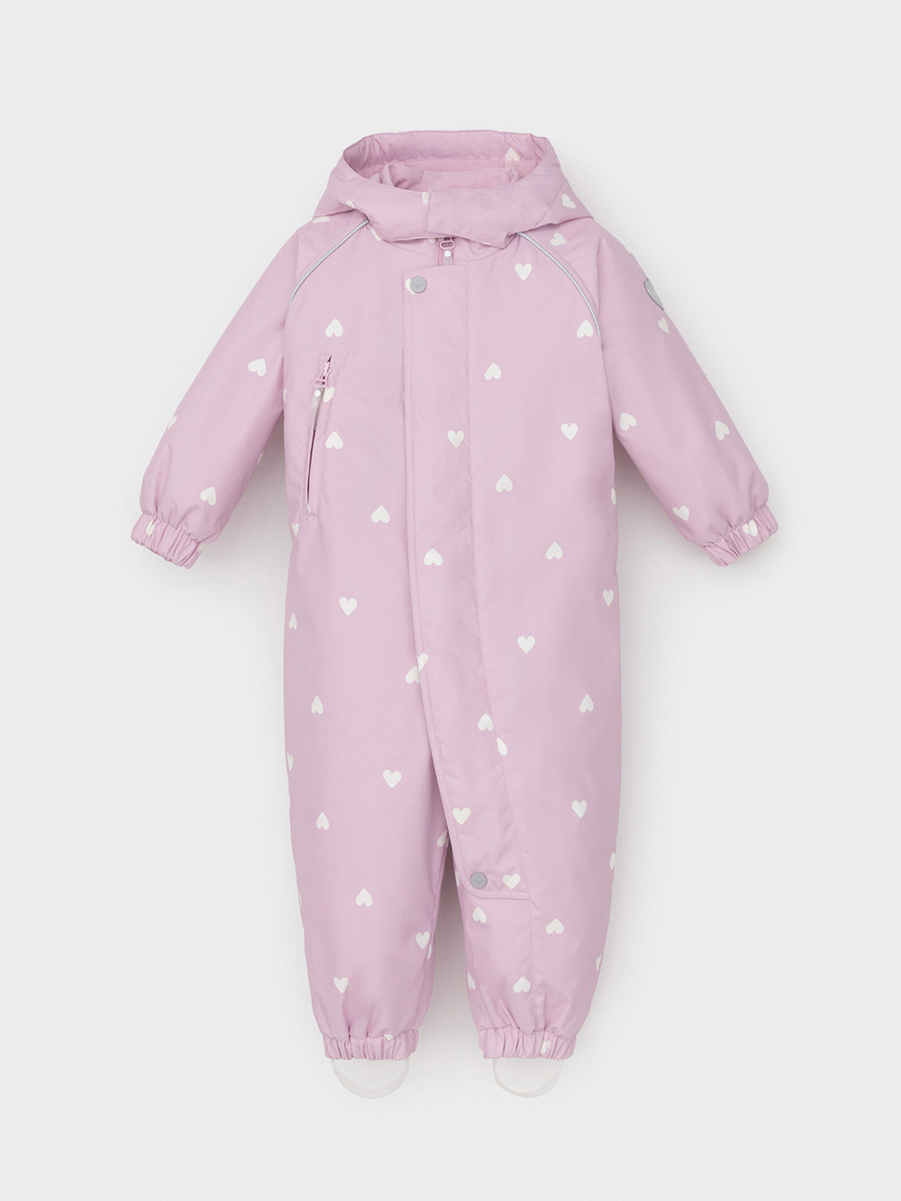 Комбинезоны утепленные для девочки, артикул: ВК 60085/н/47 Ал, цвет: розовый, фото 2