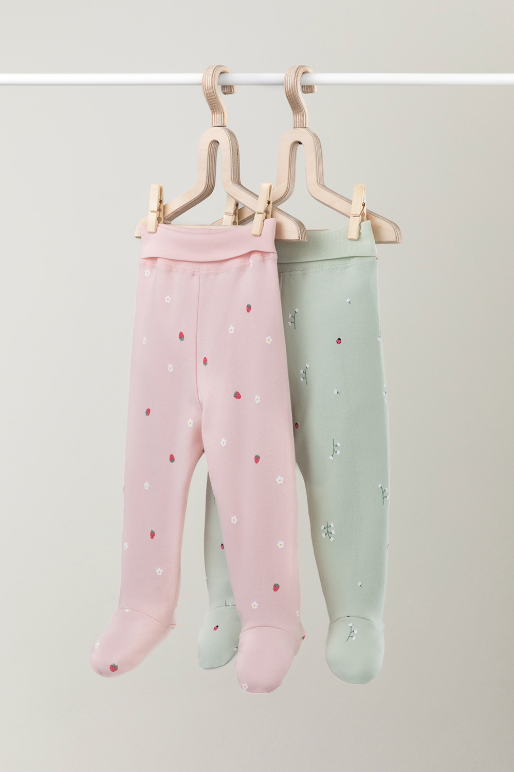 Ползунки для новорожденных, артикул: К 400220-2уп, цвет: зеленый, фото 2