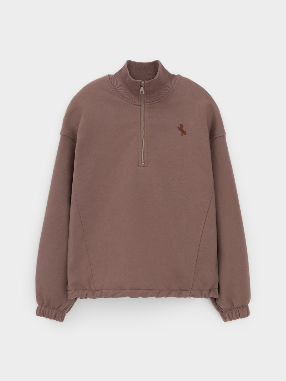 Свитшоты для девочки, артикул: КР 302821, цвет: кофейный, фото 2