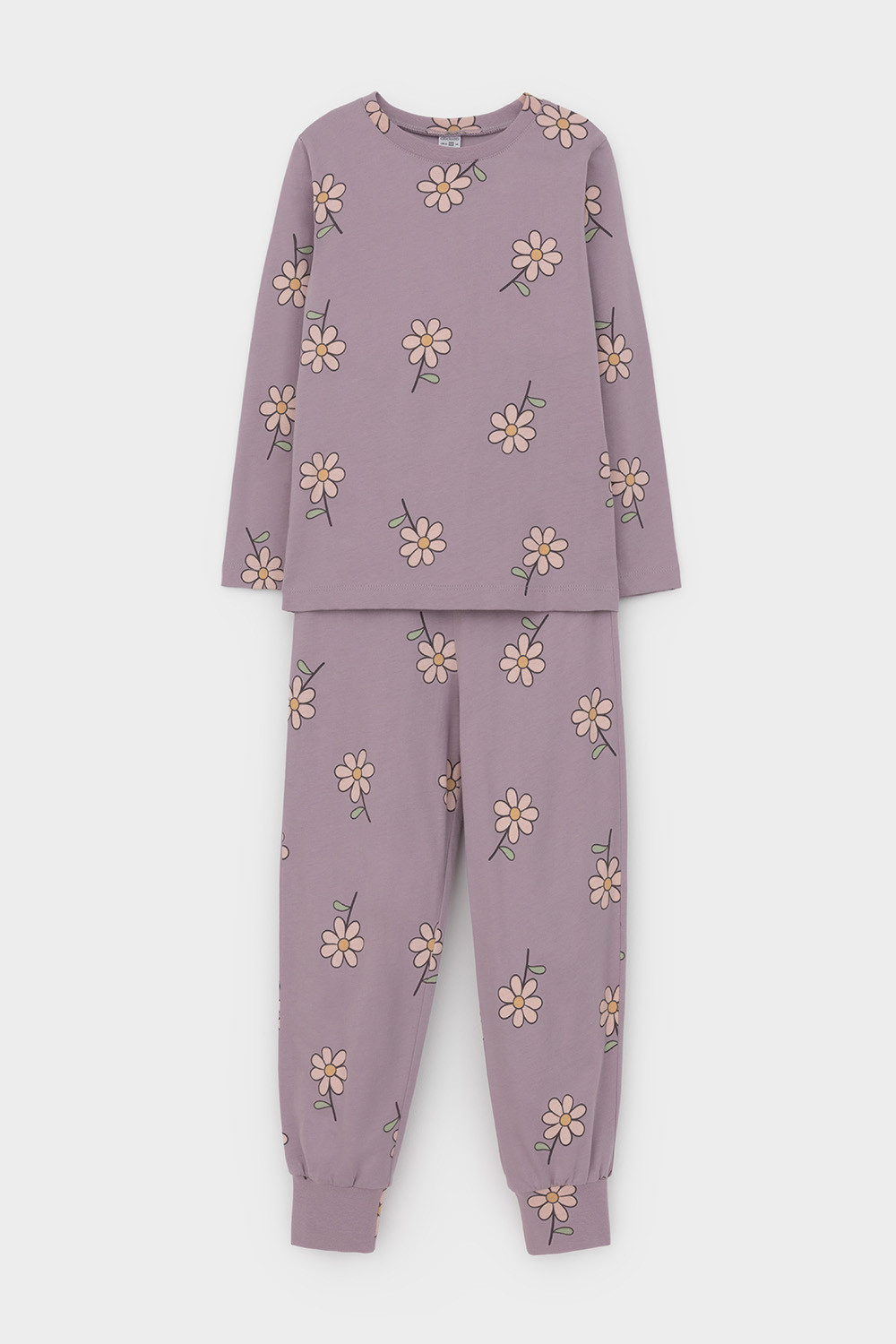 Пижама для девочки, артикул: К 1561, цвет: розовый, фото 2