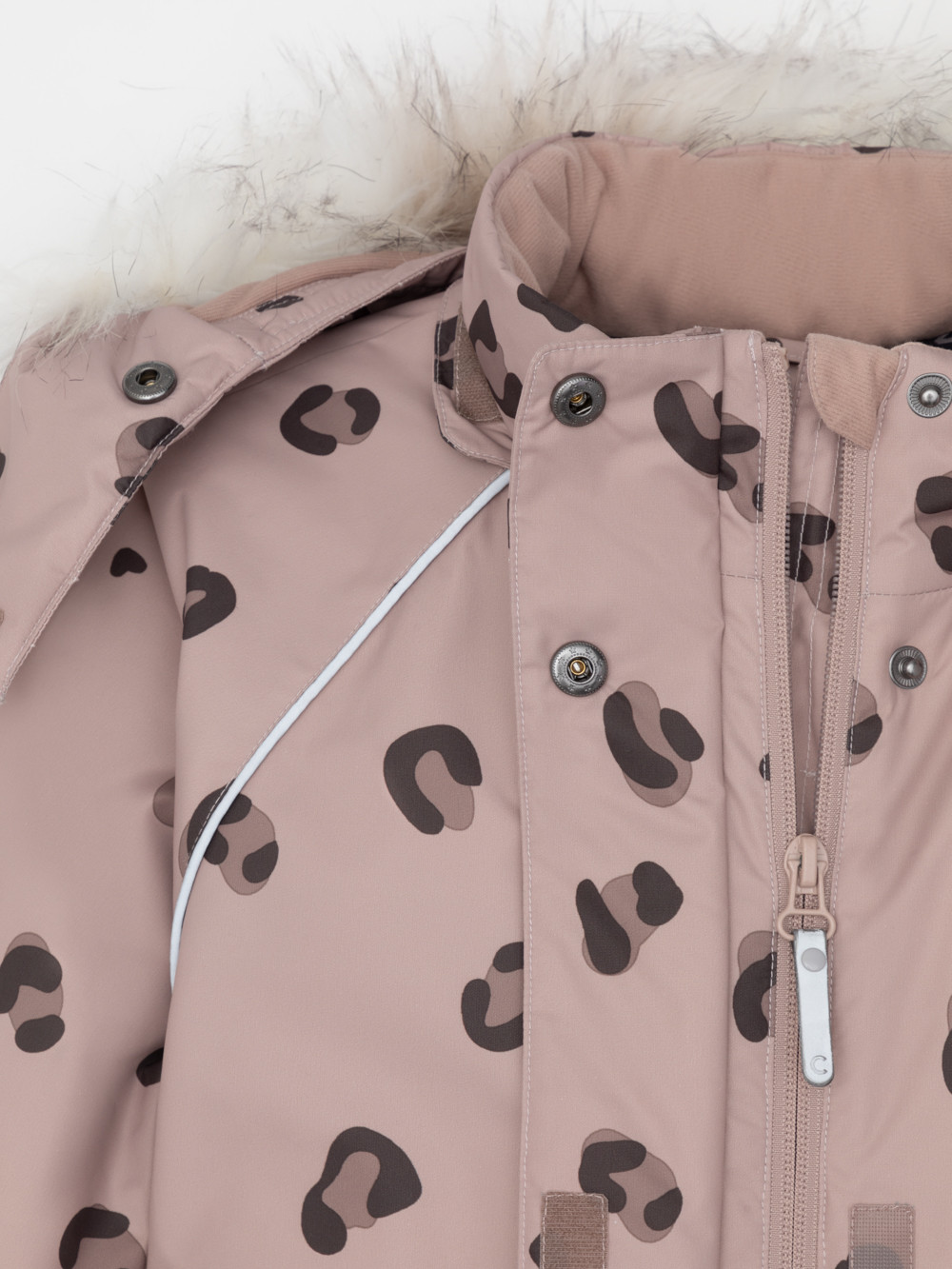 Комбинезоны утепленные для девочки, артикул: ВК 60098/н/12 ГР, цвет: кофейный, фото 2