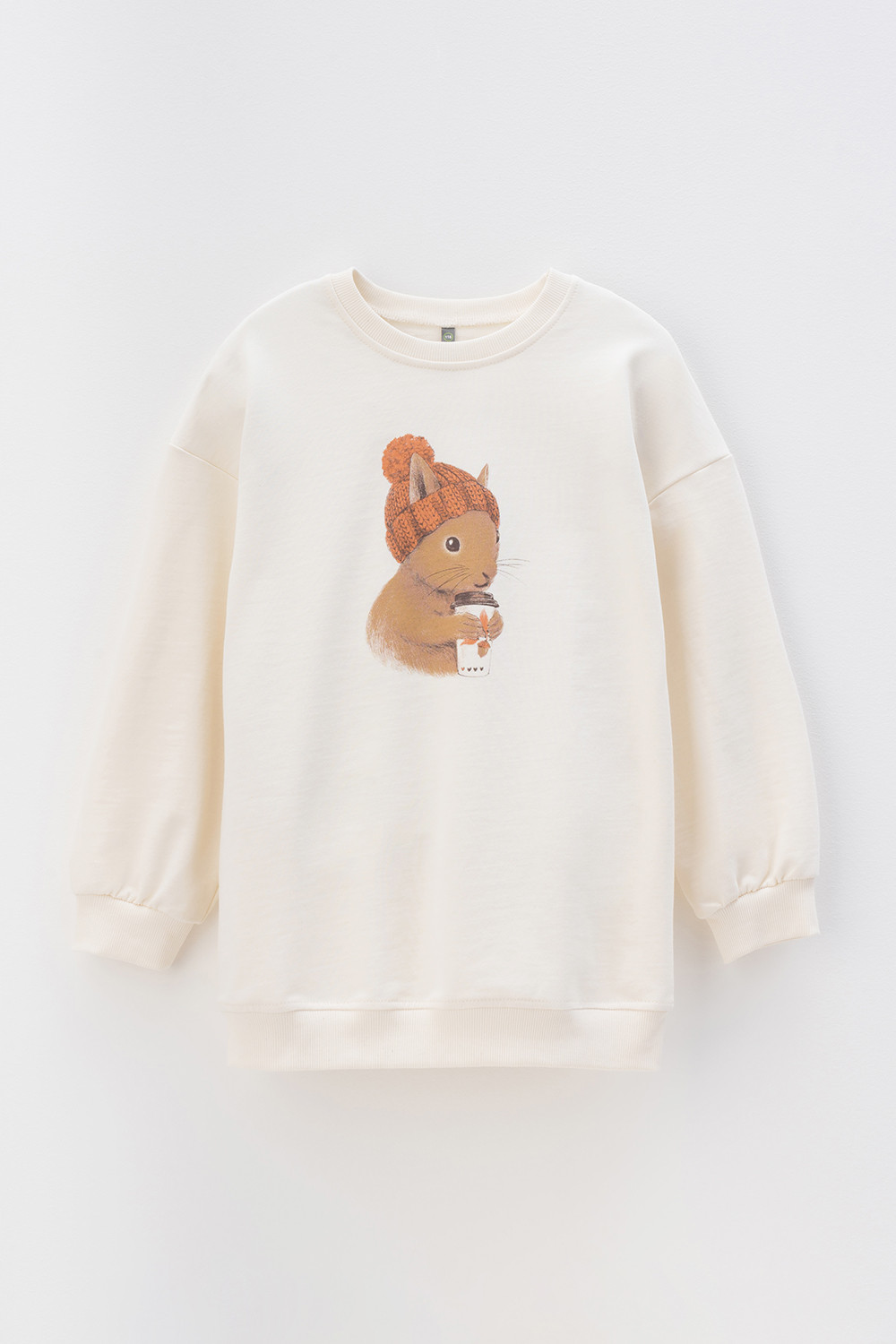 Джемпер для девочки, артикул: КР 302186, цвет: бежевый, фото 2