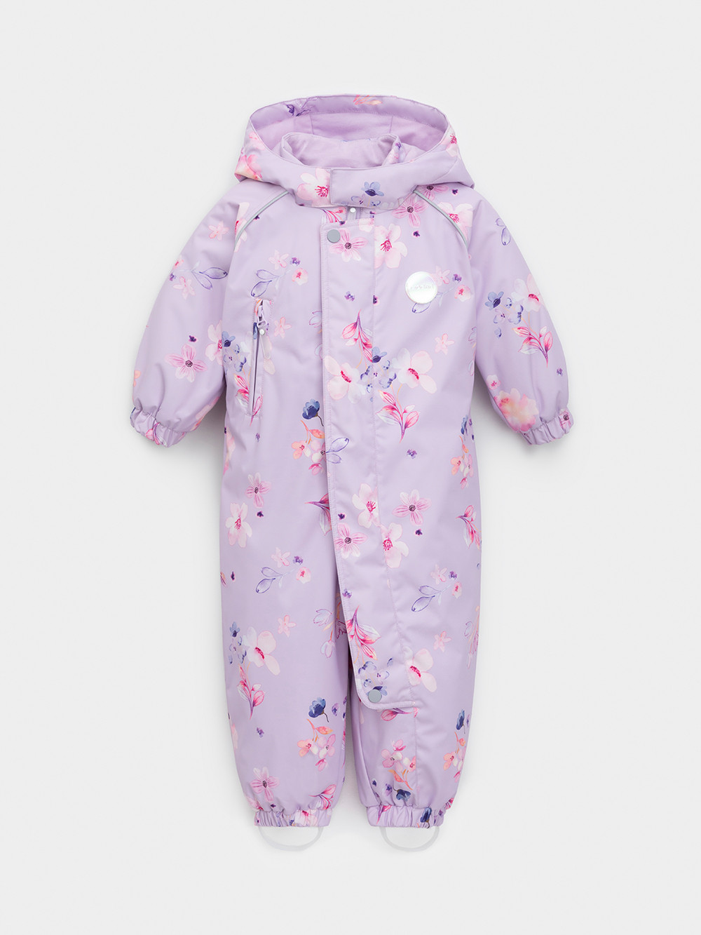 Комбинезоны утепленные для девочки, артикул: ВК 60085/н/67 Ал, цвет: фиолетовый, фото 2