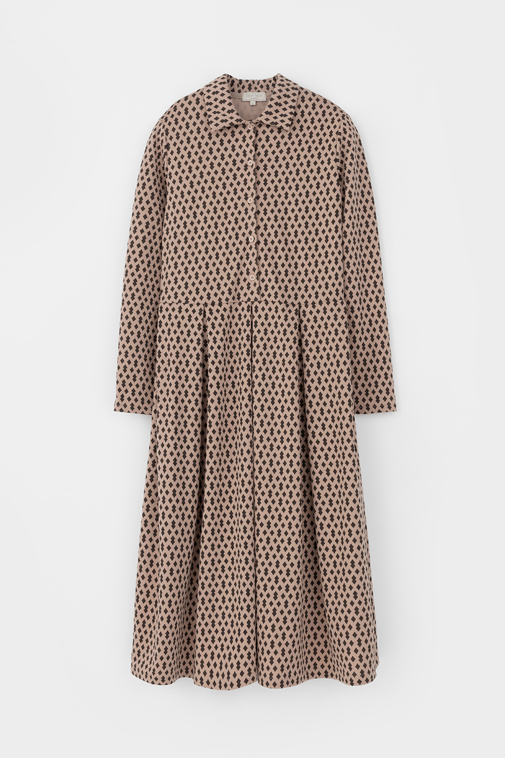 Платья женские для мам, артикул: ЕВТ 5055, цвет: бежевый, фото 2