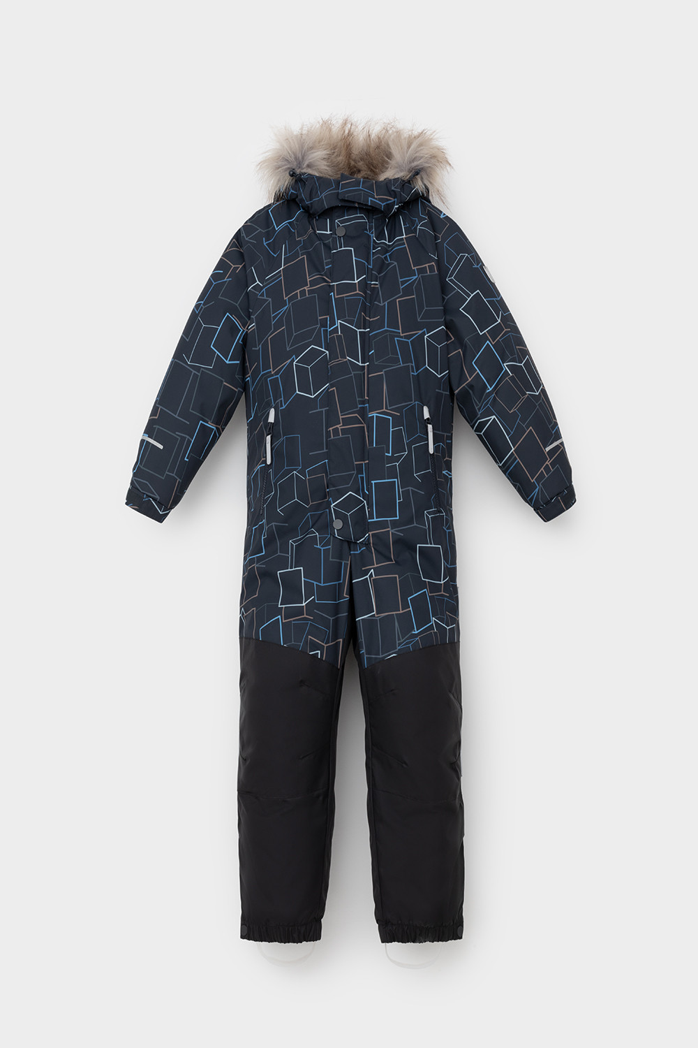 Комбинезоны утепленные для мальчика, артикул: ВК 60120/н/9 ГР, цвет: темно-синий, фото 2