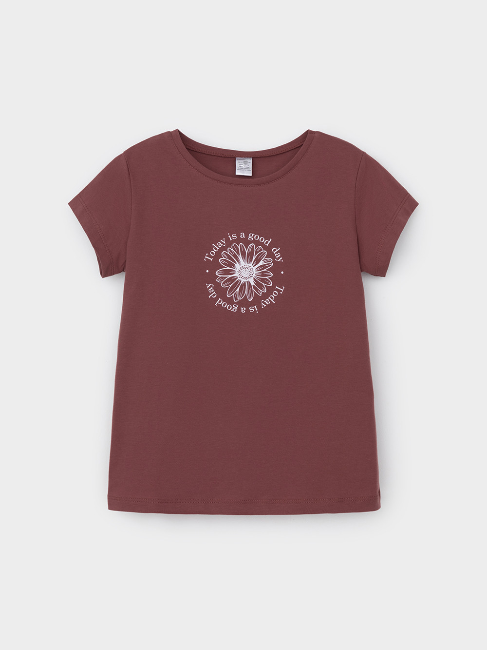 Футболка для девочки, артикул: КП 302763, цвет: коричневый, фото 2