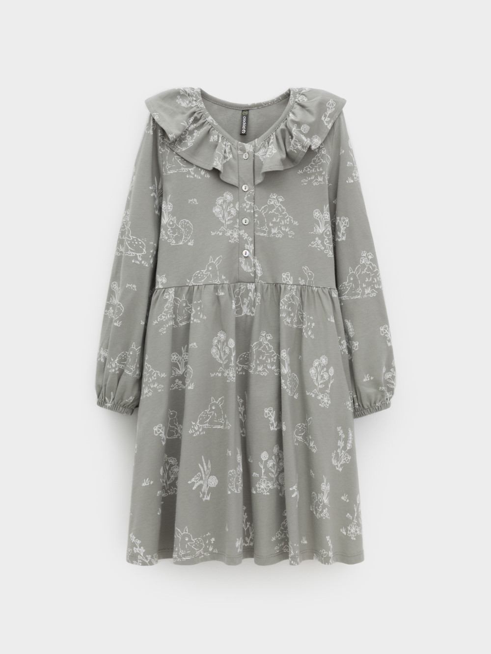 Платье для девочки, артикул: КР 5897, цвет: зеленый, фото 2