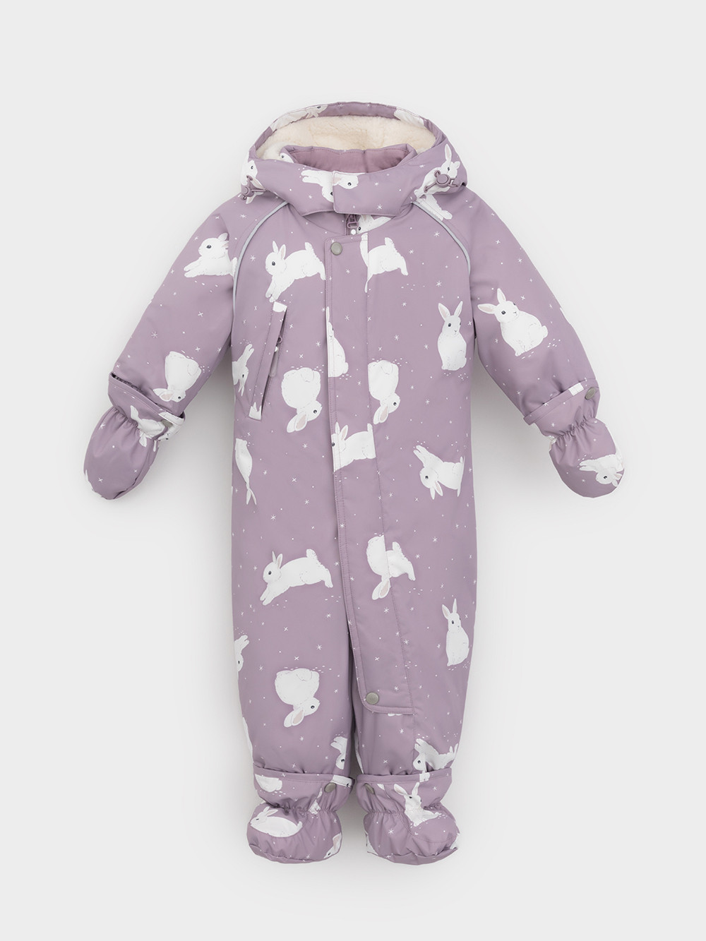 Комбинезоны утепленные для девочки, артикул: ВК 60131/н/1 УЗГ, цвет: розовый, фото 2