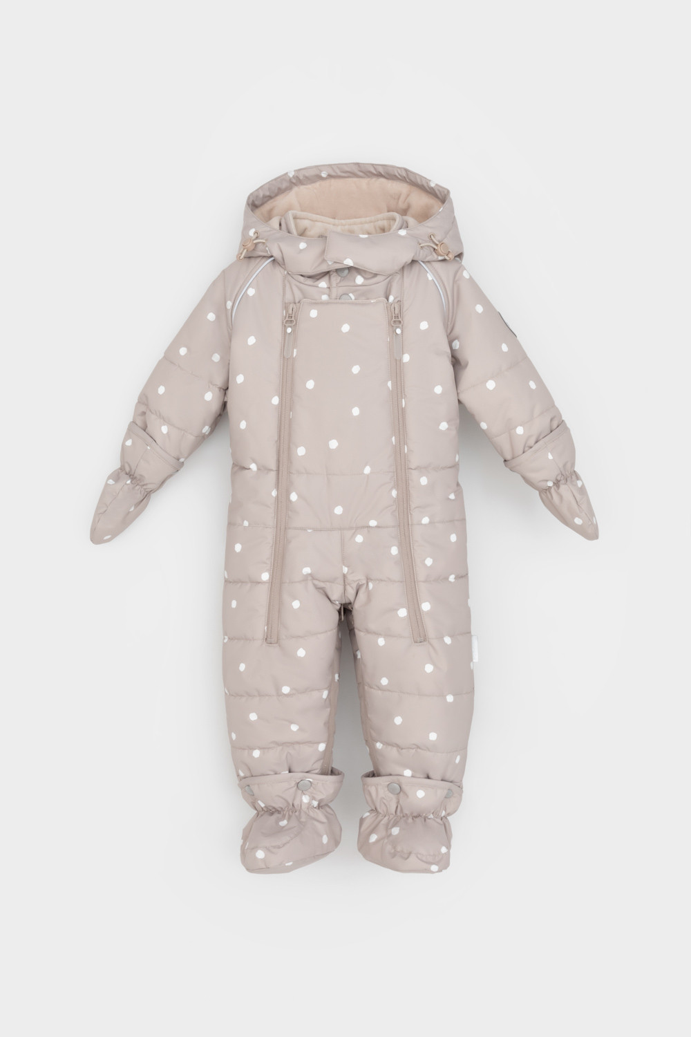 Комбинезоны утепленные для девочки, артикул: ВК 60094/н/6 УЗГ, цвет: коричневый, фото 2