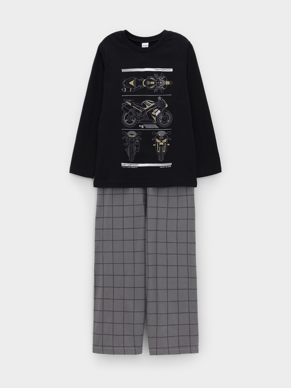 Пижама для мальчика, артикул: К 1600, цвет: черный3, фото 2